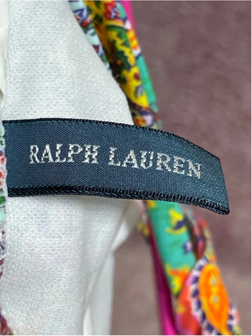 Girls Ralph Lauren One Piece skirt Swimsuit 9 Months Multi-color Paisley